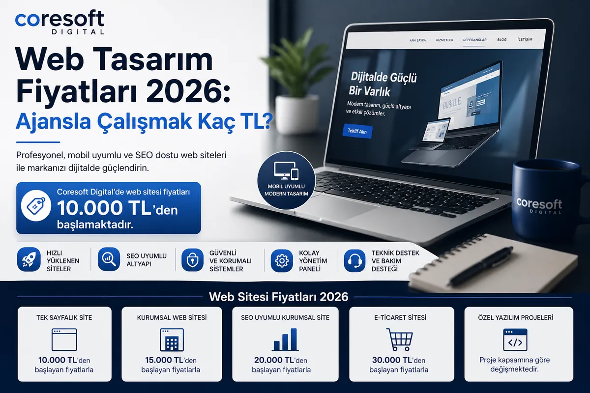 Web Tasarım Fiyatları 2026: Ajansla Çalışmak Kaç TL?