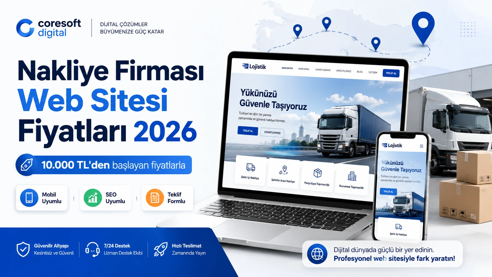 Nakliye Firması Web Sitesi Fiyatları 2026