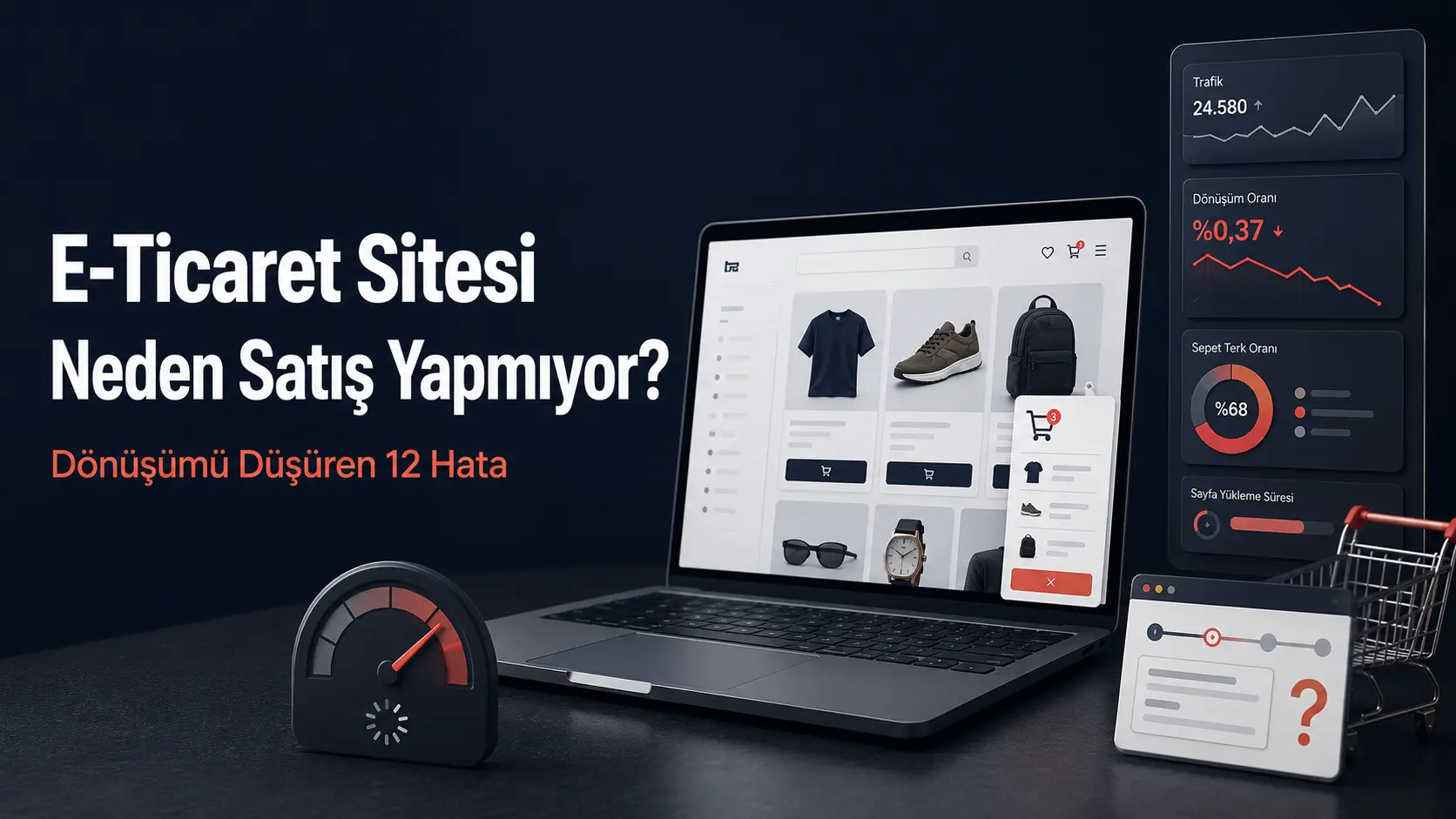 E-Ticaret Sitesi Neden Satış Yapmıyor? Dönüşümü Düşüren 12 Hata