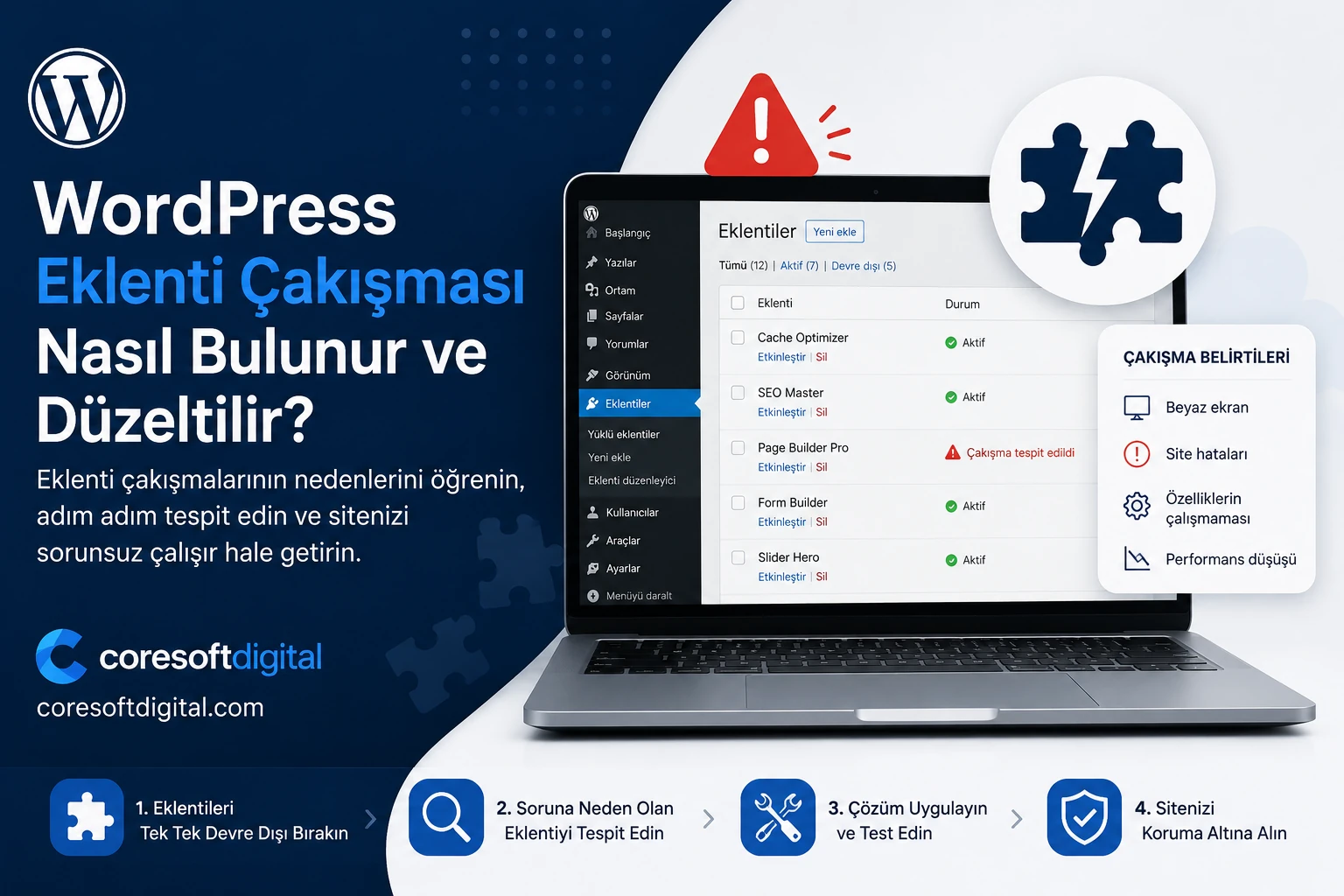WordPress Eklenti Çakışması Nasıl Bulunur ve Düzeltilir?