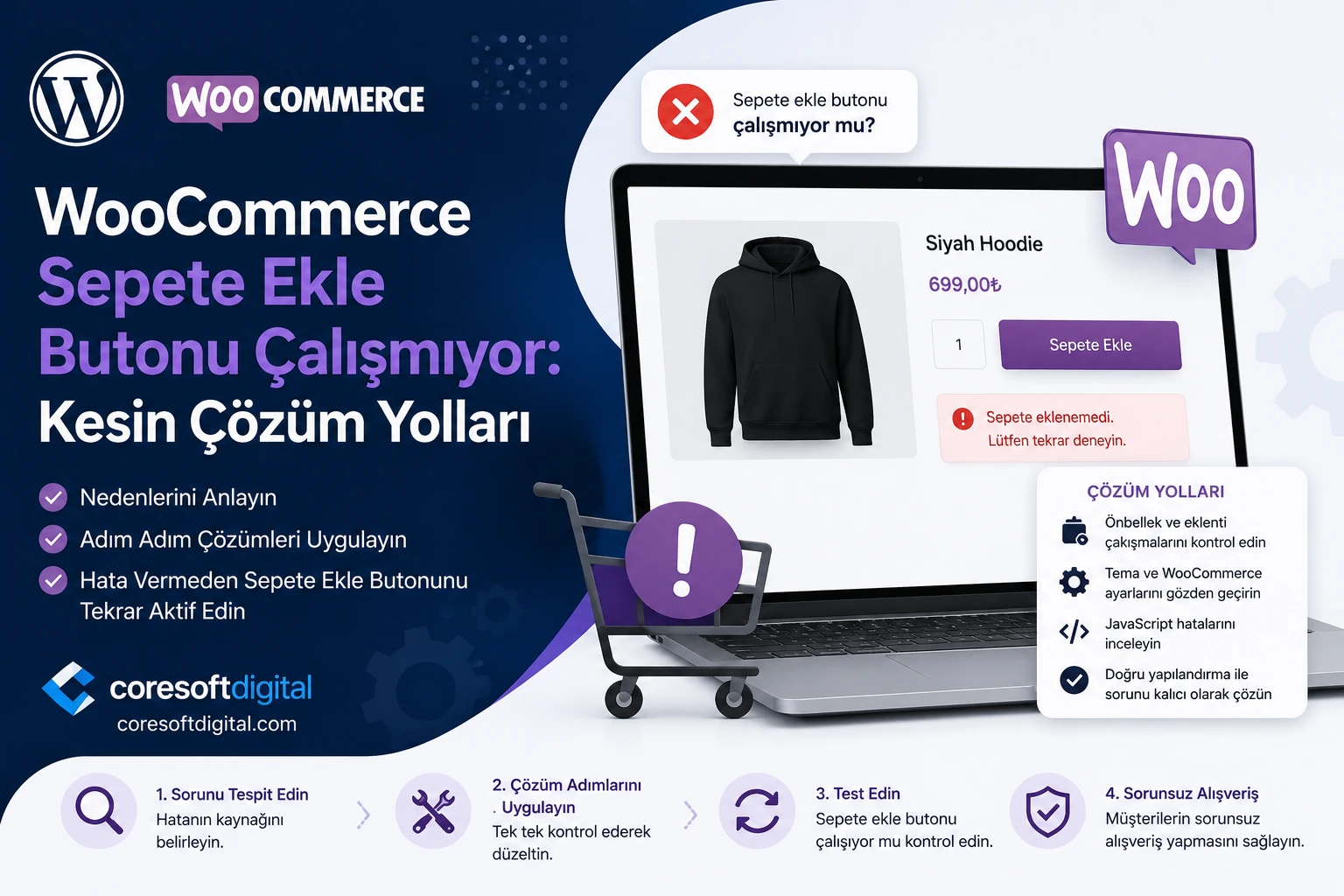 WooCommerce Sepete Ekle Butonu Çalışmıyor: Kesin Çözüm Yolları